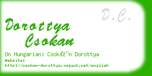 dorottya csokan business card